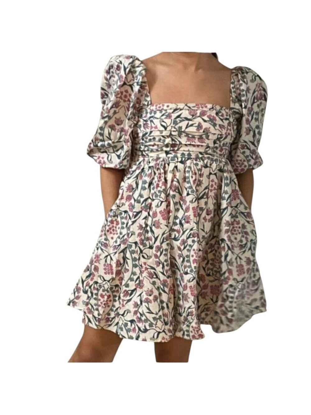 Abercrombie & Fitch Emerson Poplin Mini Dress